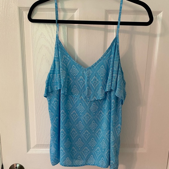 GAP Blue Aztec print  tank top camisole - Picture 1 of 5